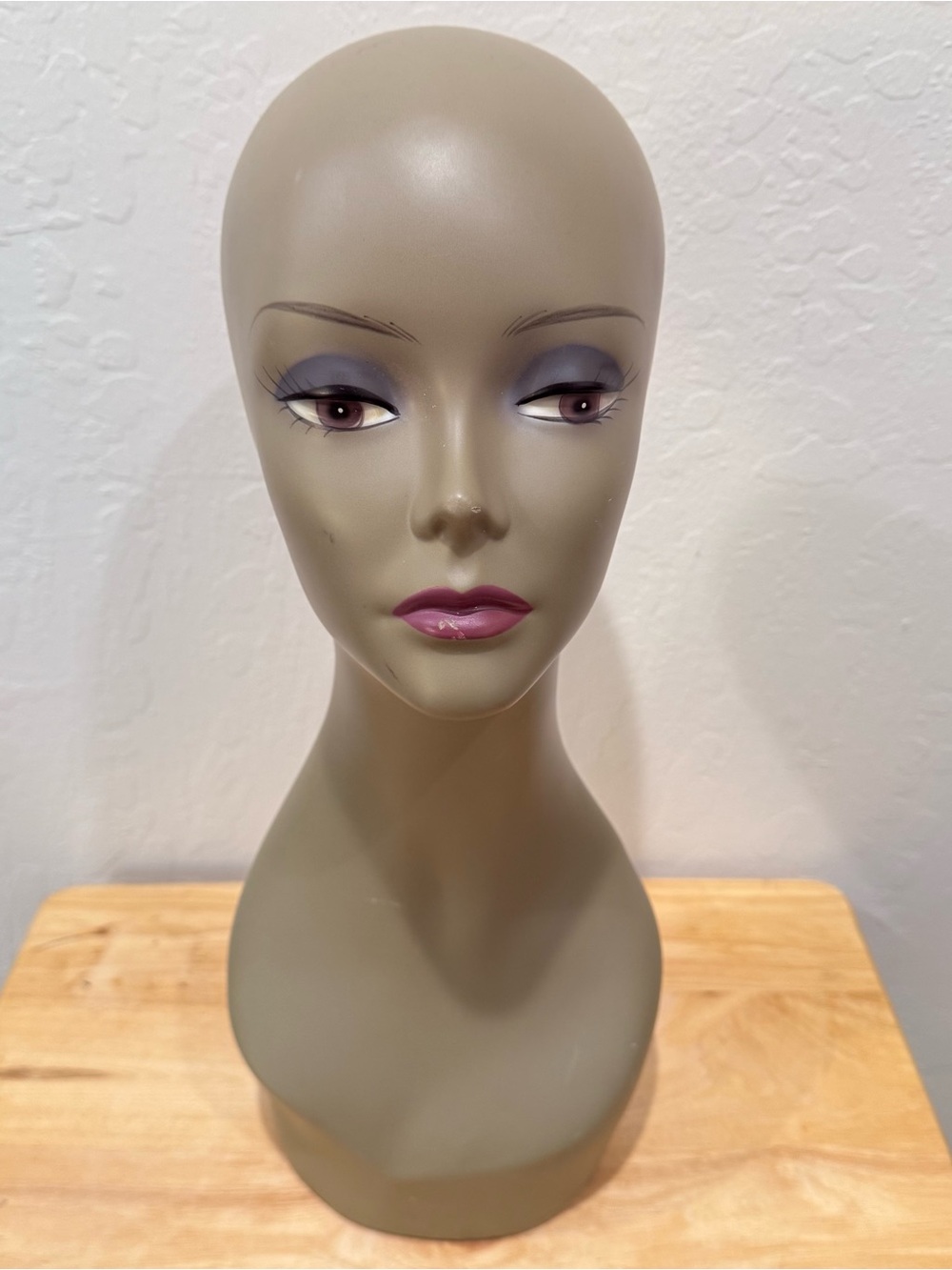 [10] Mannequin Head Plastic Display for Wigs Hats Sunglasses Jewelry